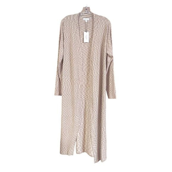 Calvin Klein Jeans Women's Space-Dyed Maxi-Length Cardigan Sweater - Picture 2 of 8